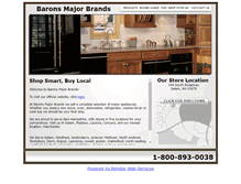 Tablet Screenshot of baronsmajorbrandsappliance.com
